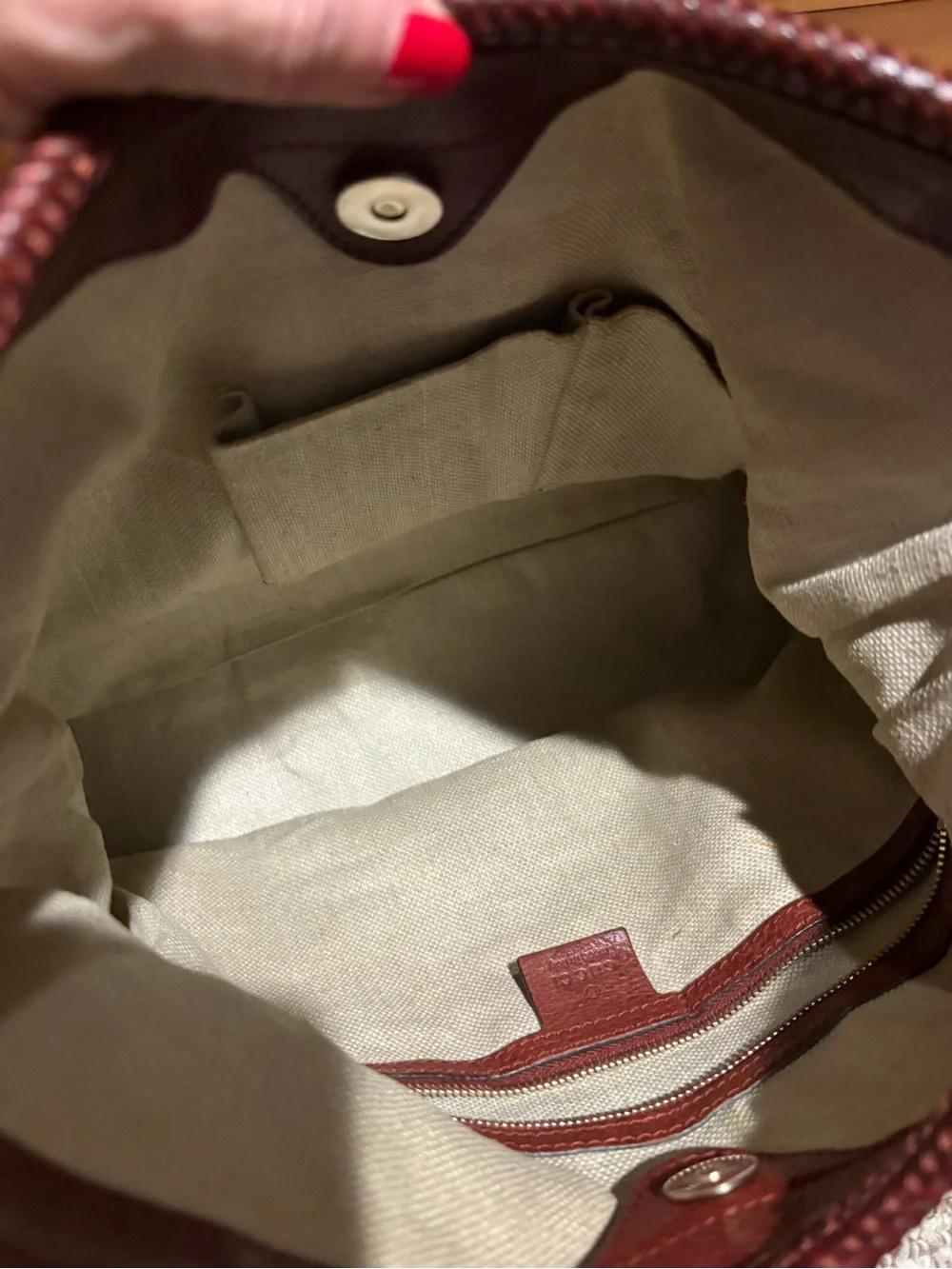 Gucci Marrakech Hobo Logo Canvas GG Shoulder Bag w COA & Dust Bag - EUC!